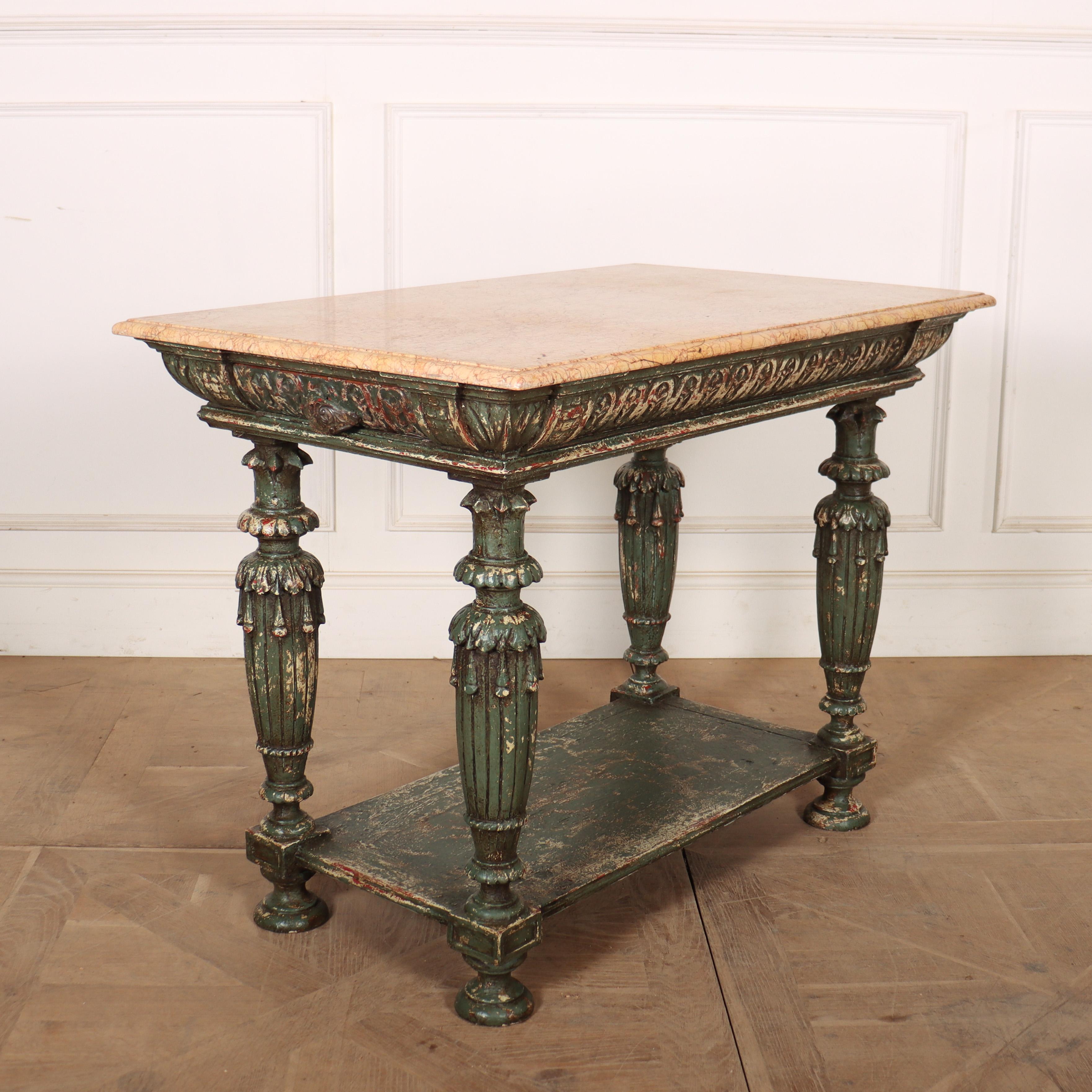 XIXe siècle Table à pâtisserie en marbre en vente