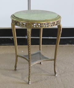 French Marble-Top Side Table
