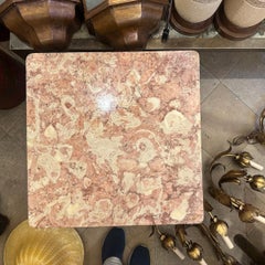 French Marble Top Side Table