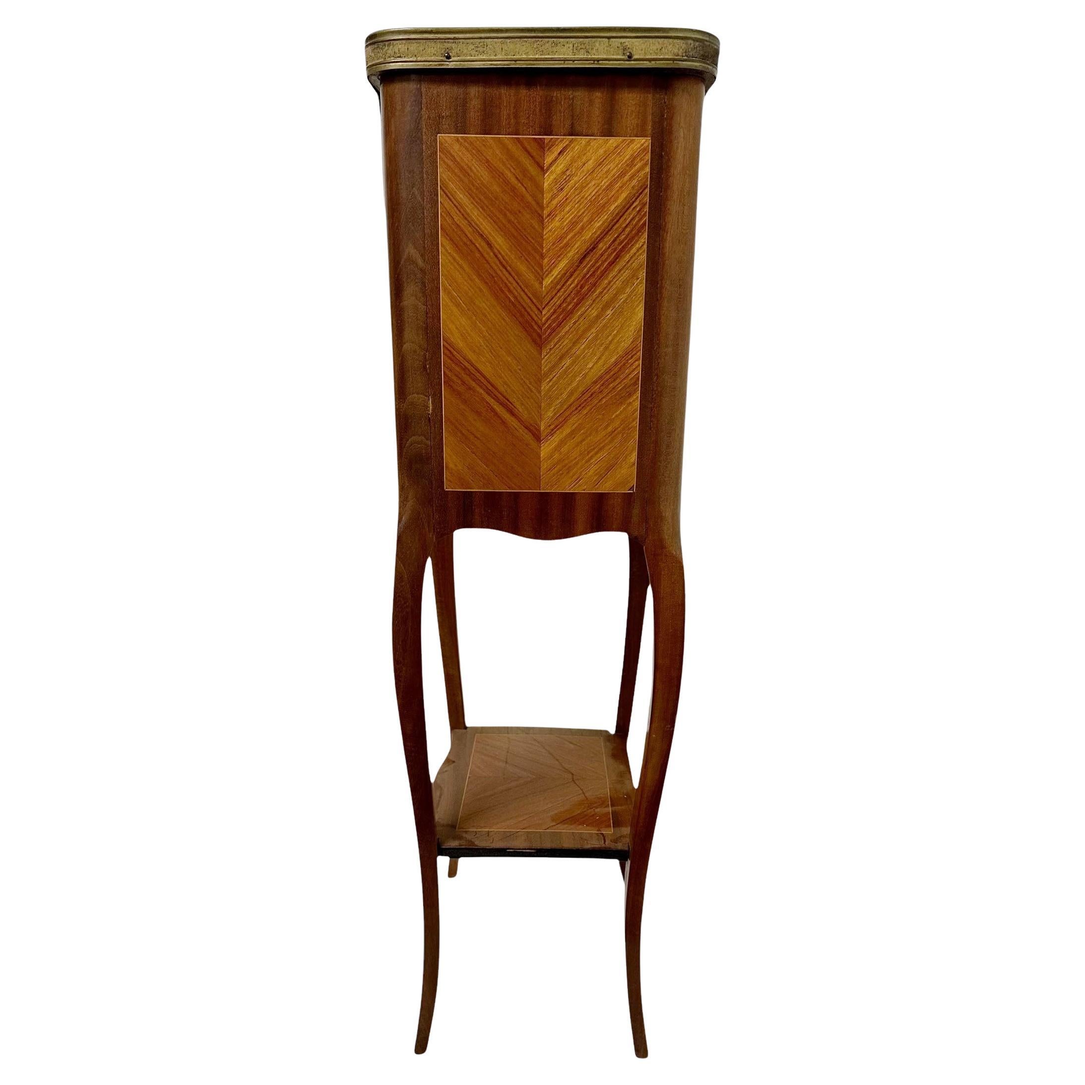 French Marble Top Side Table For Sale 3