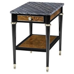 French Marble-Top Side Table