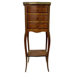 French Marble Top Side Table