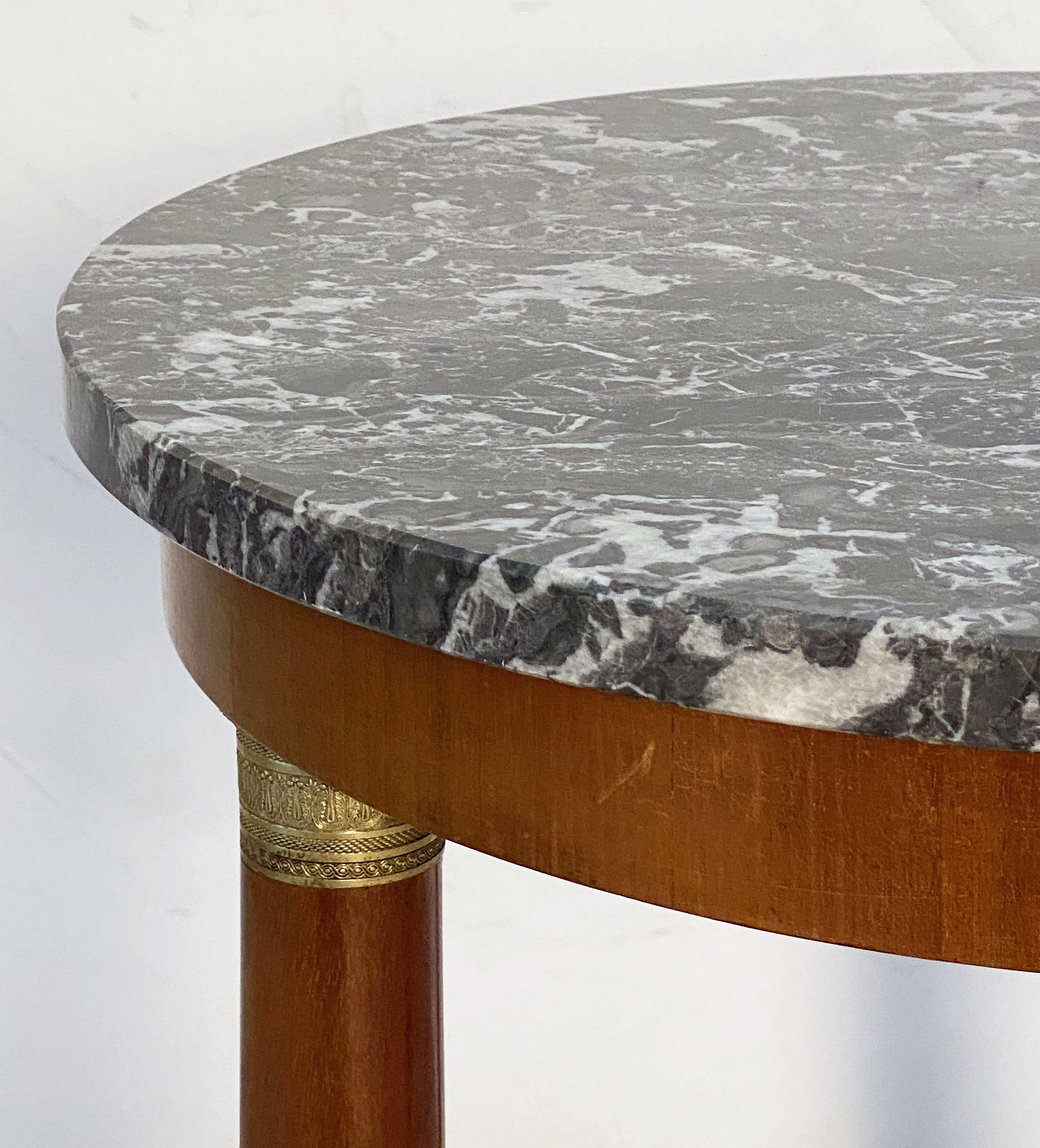 French Marble-Top Table or Guéridon in the Empire Style 7