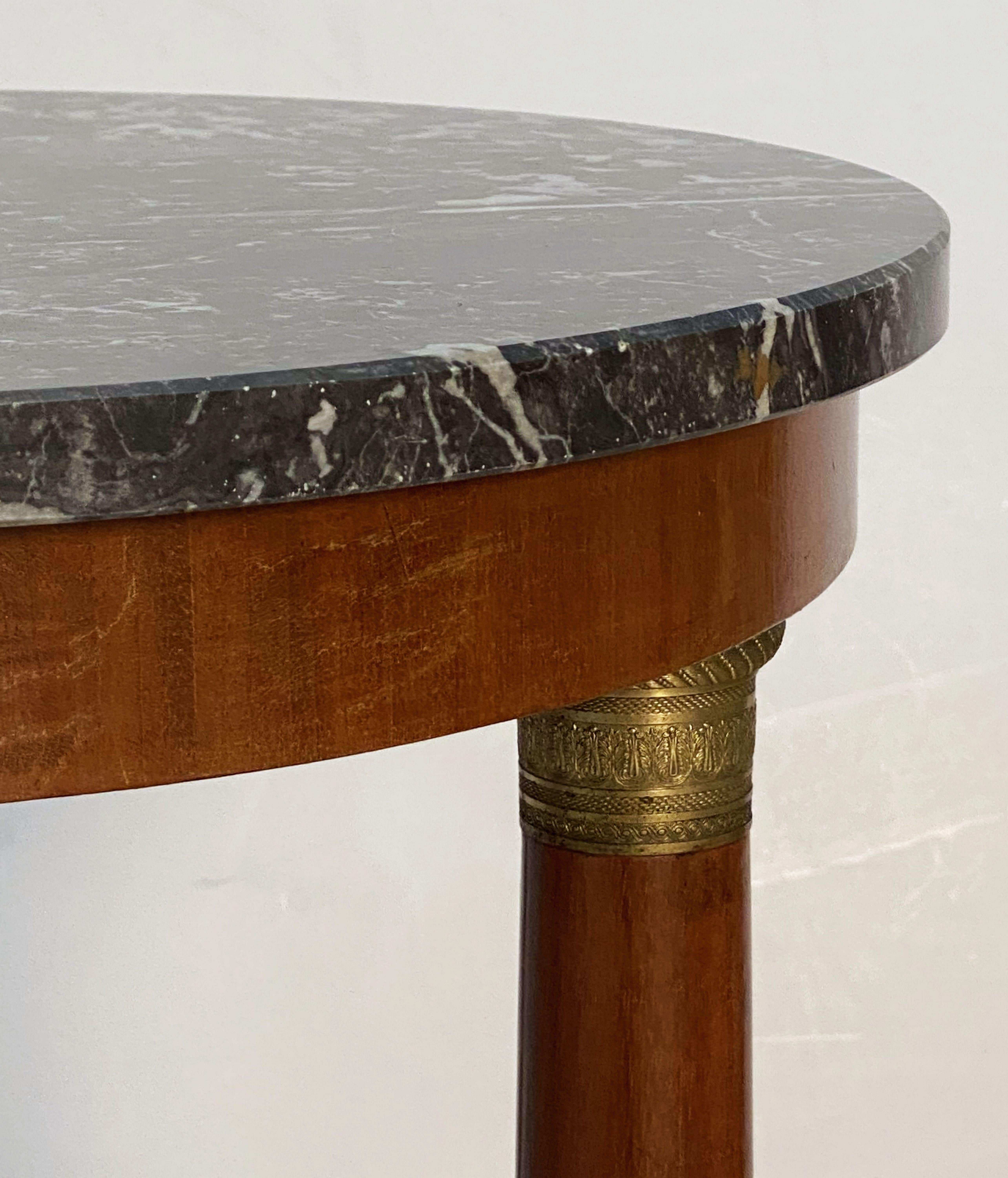 French Marble-Top Table or Guéridon in the Empire Style 8