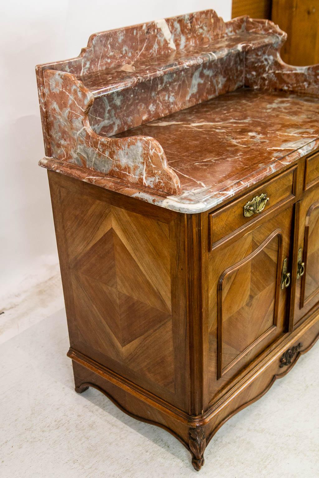 French Marble Top Wash Stand 2