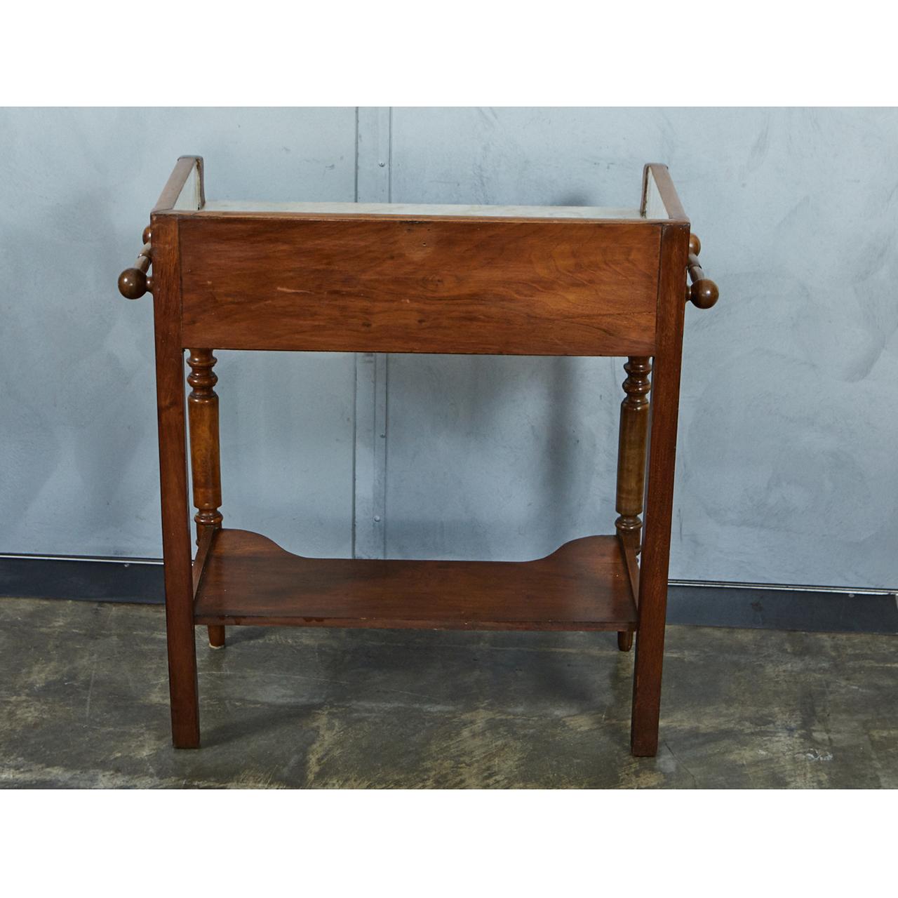 French Marble-Top Washstand or Bar 5