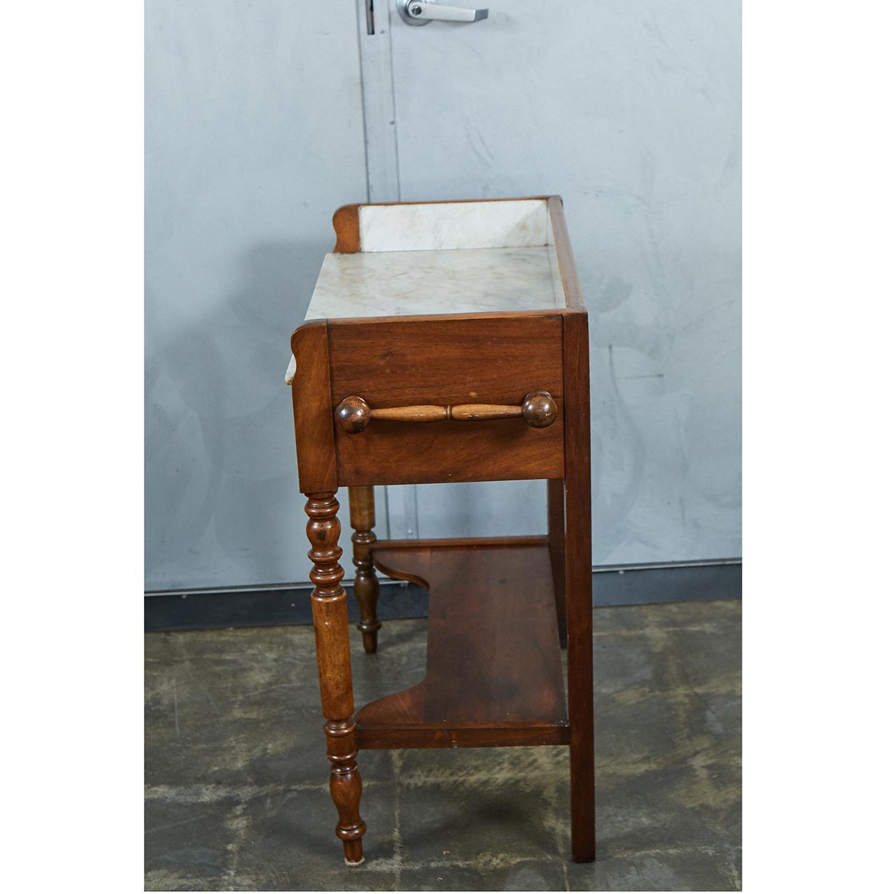 19th Century French Marble-Top Washstand or Bar