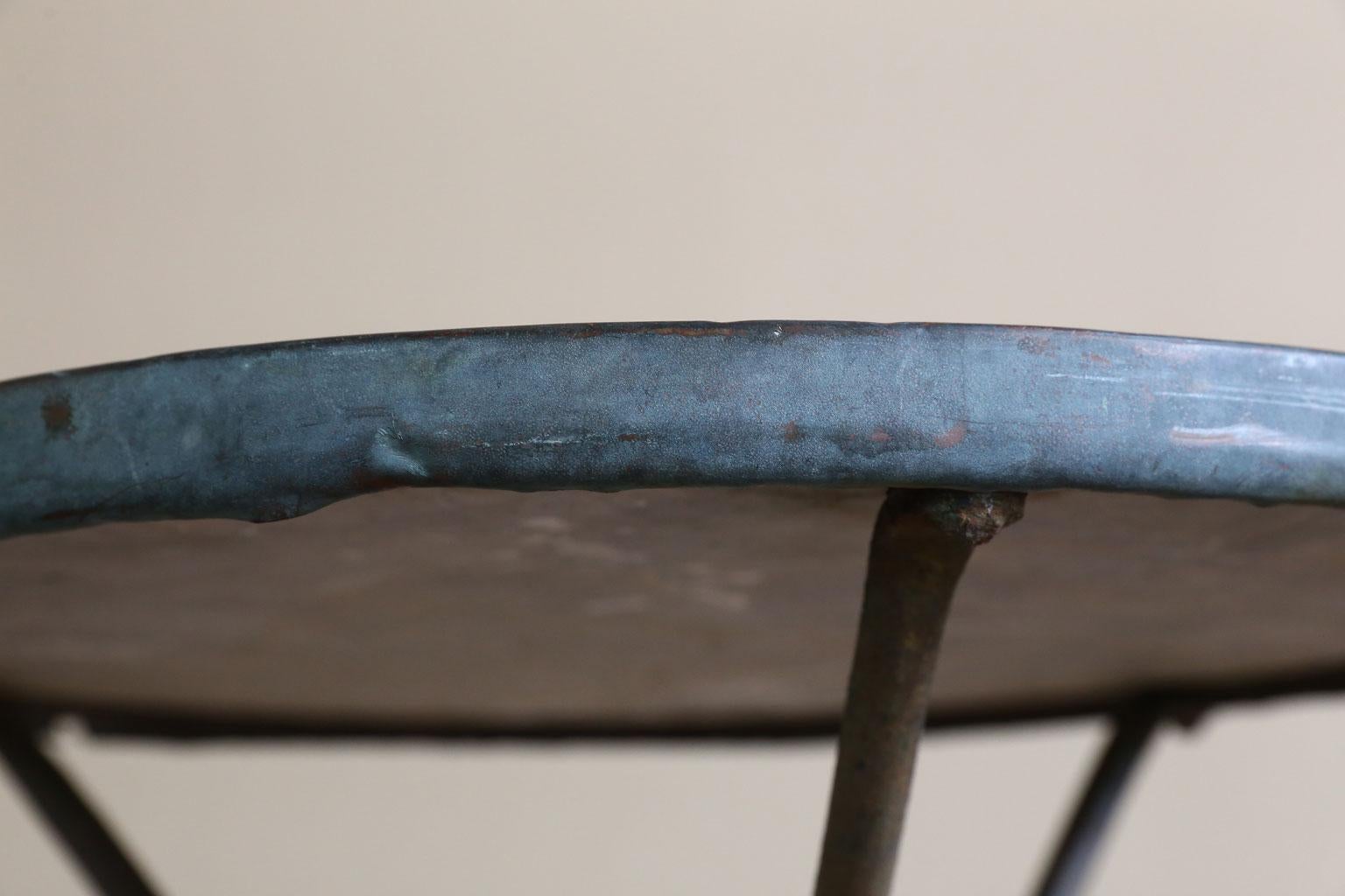 French Provincial French Marble-Topped Bistro Table