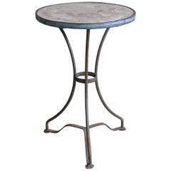 French Marble-Topped Bistro Table