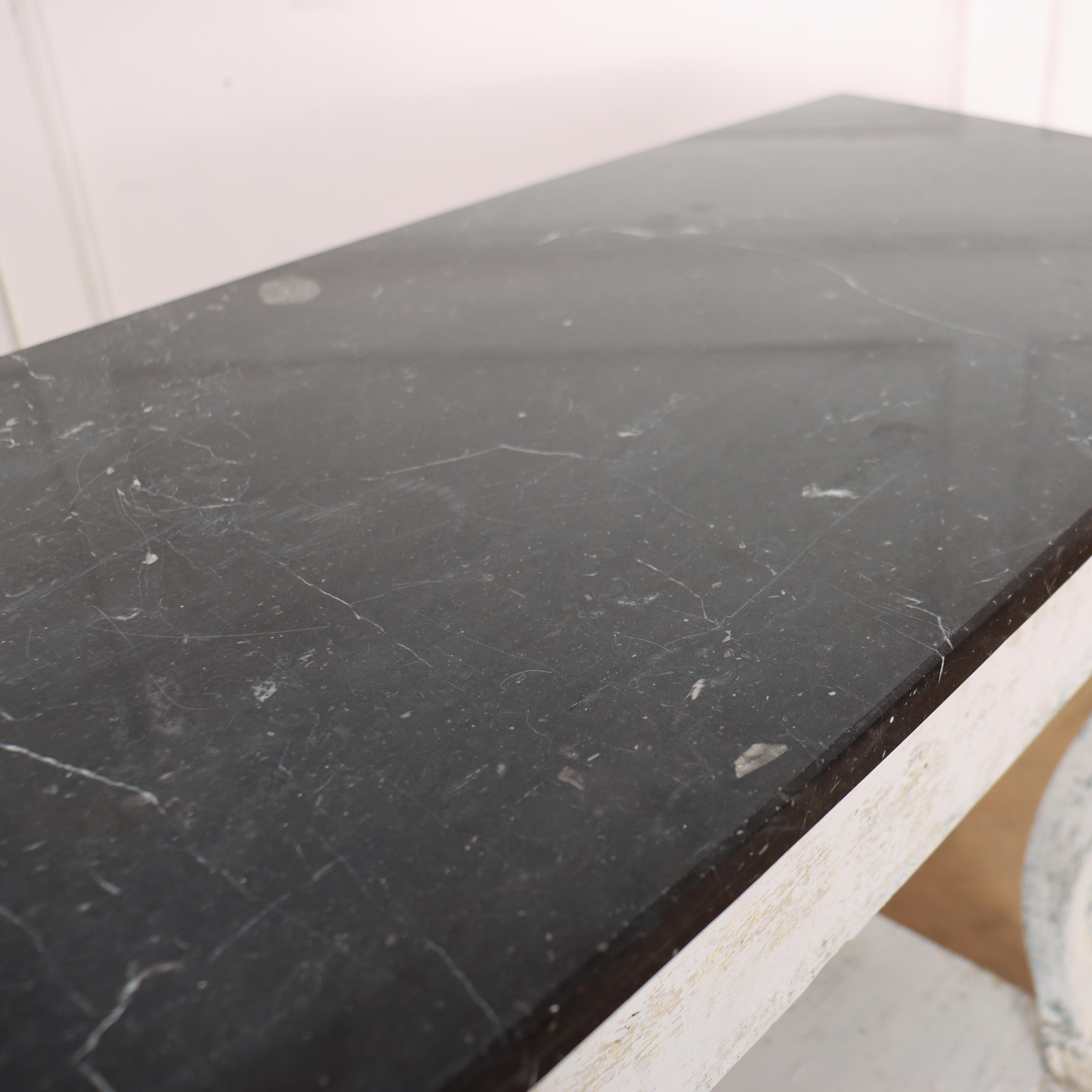 French Marble Topped Console Table For Sale 7
