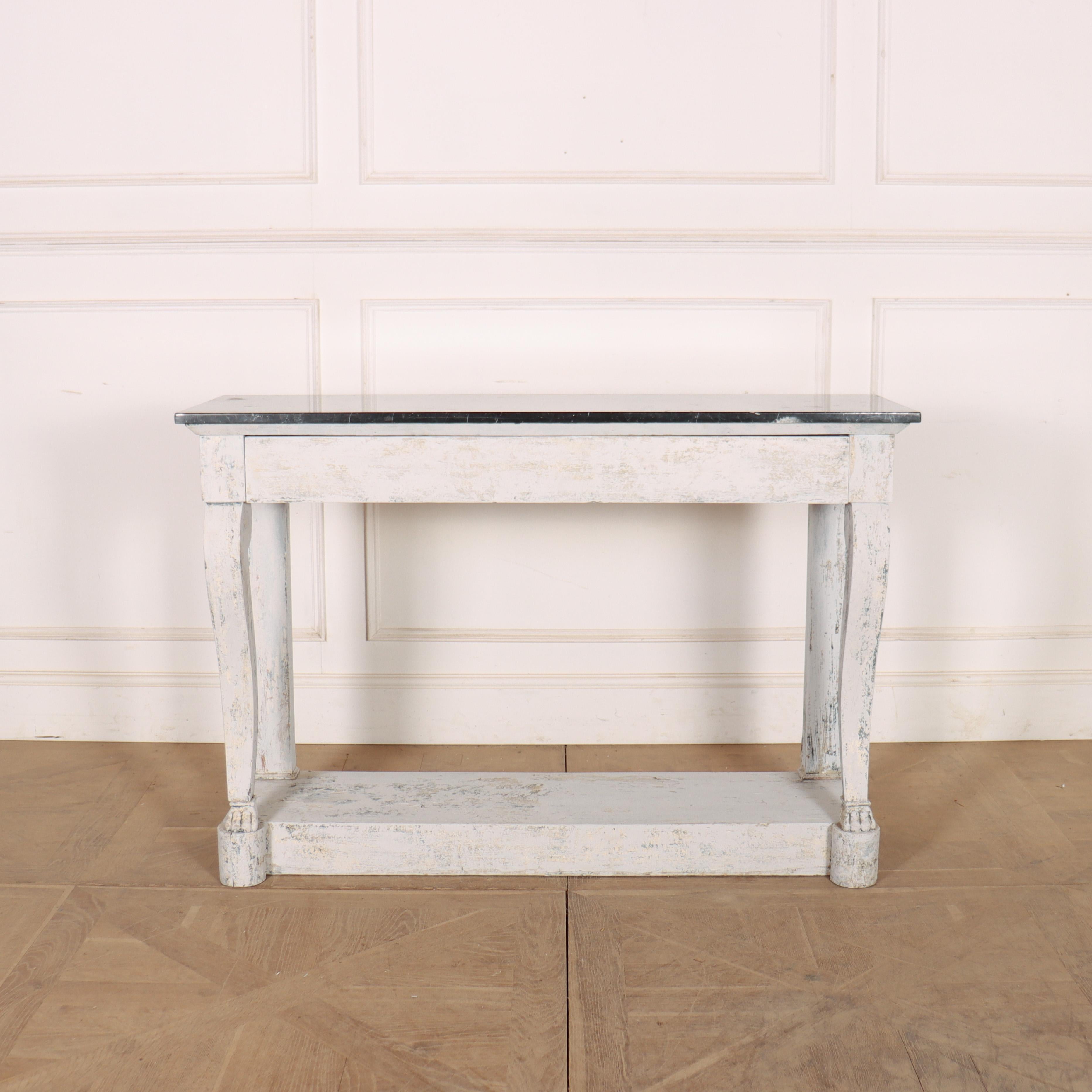 Early 19th century French marble topped console table. 1820.  


Code: 8998

Dimensions:
W: 51.5