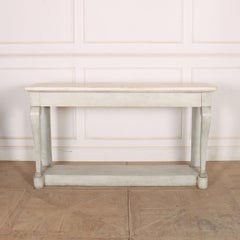 French Marble Topped Console Table