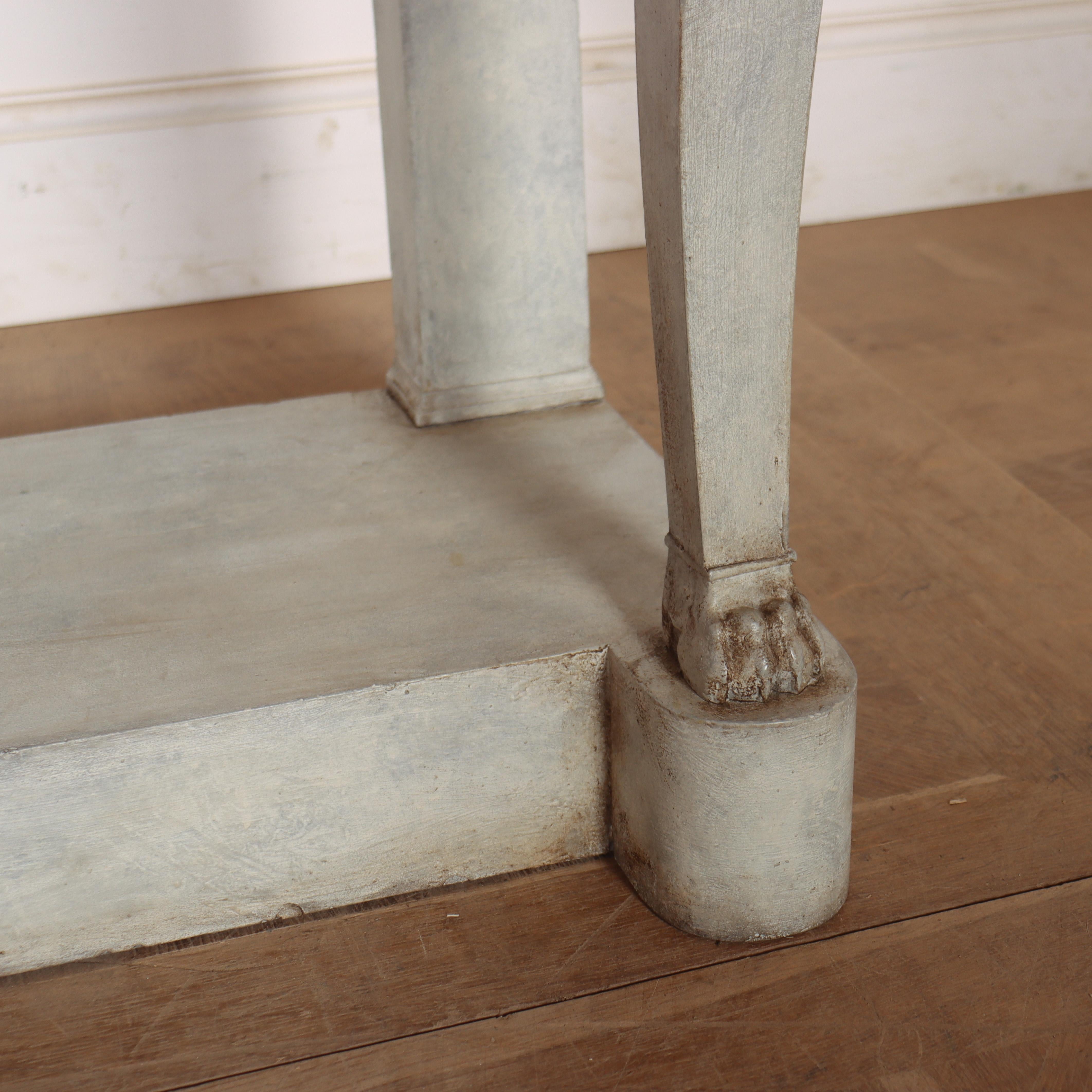 French Marble Topped Console Table For Sale 2
