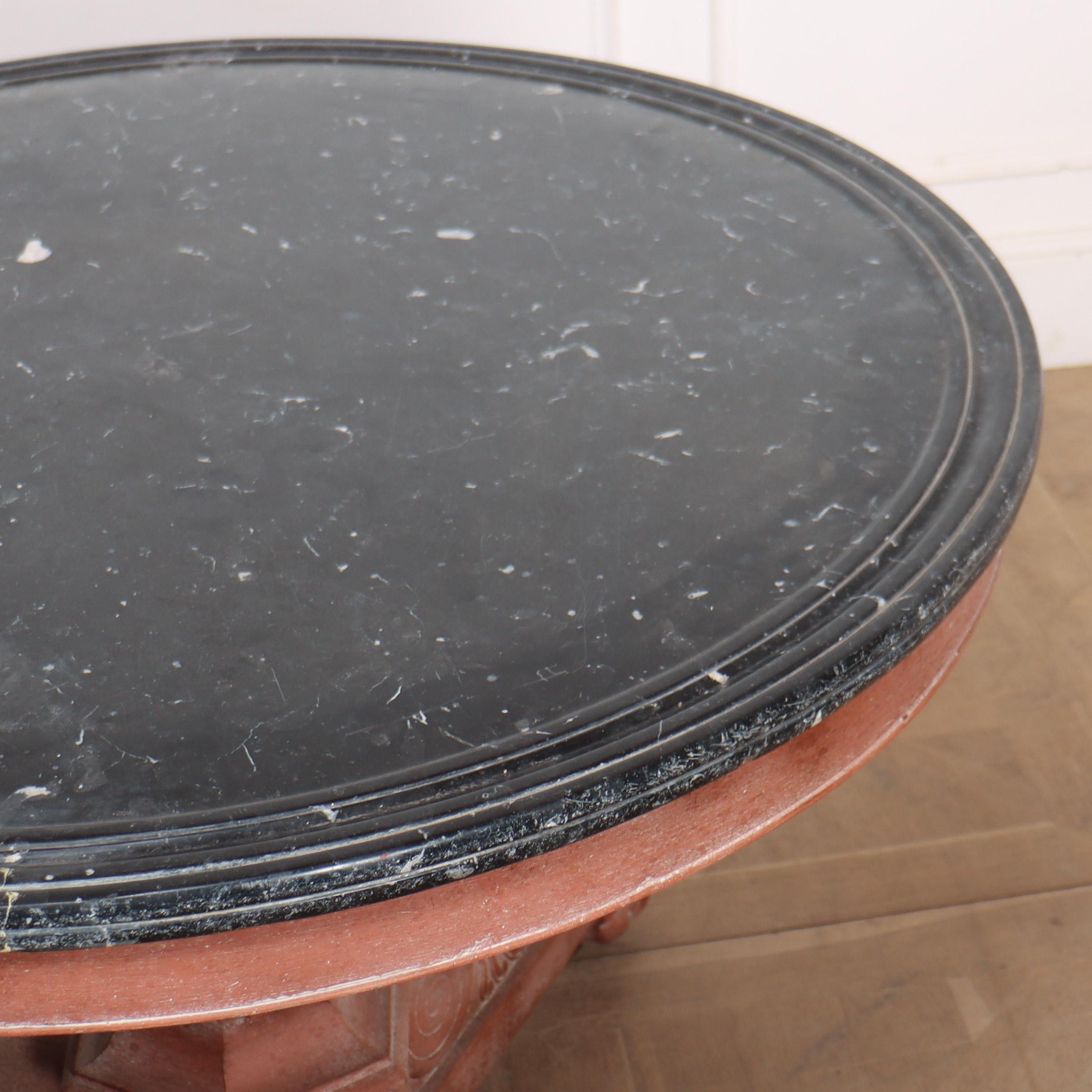 French Marble Topped Gueridon / Center Table im Angebot 3