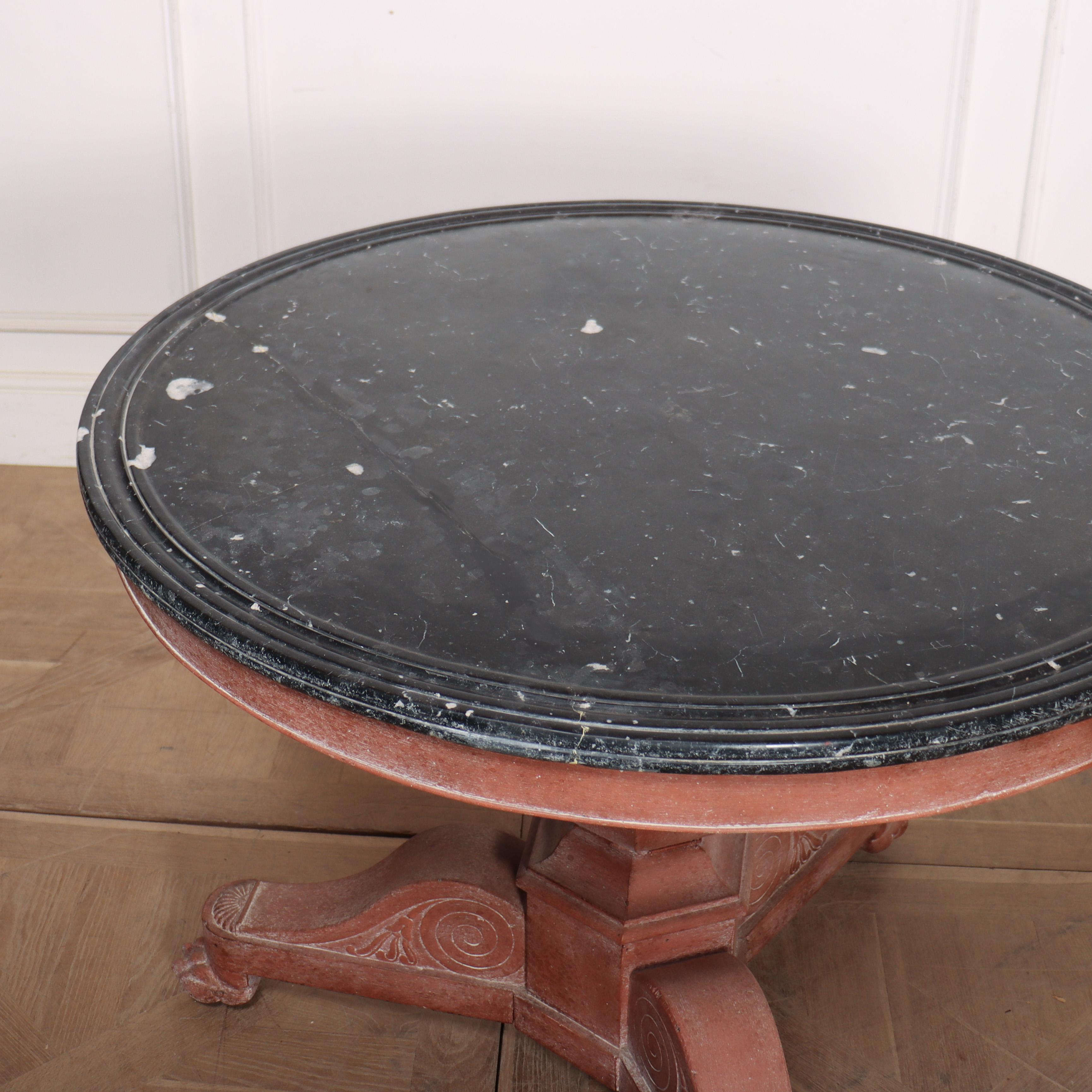 French Marble Topped Gueridon / Center Table im Angebot 2