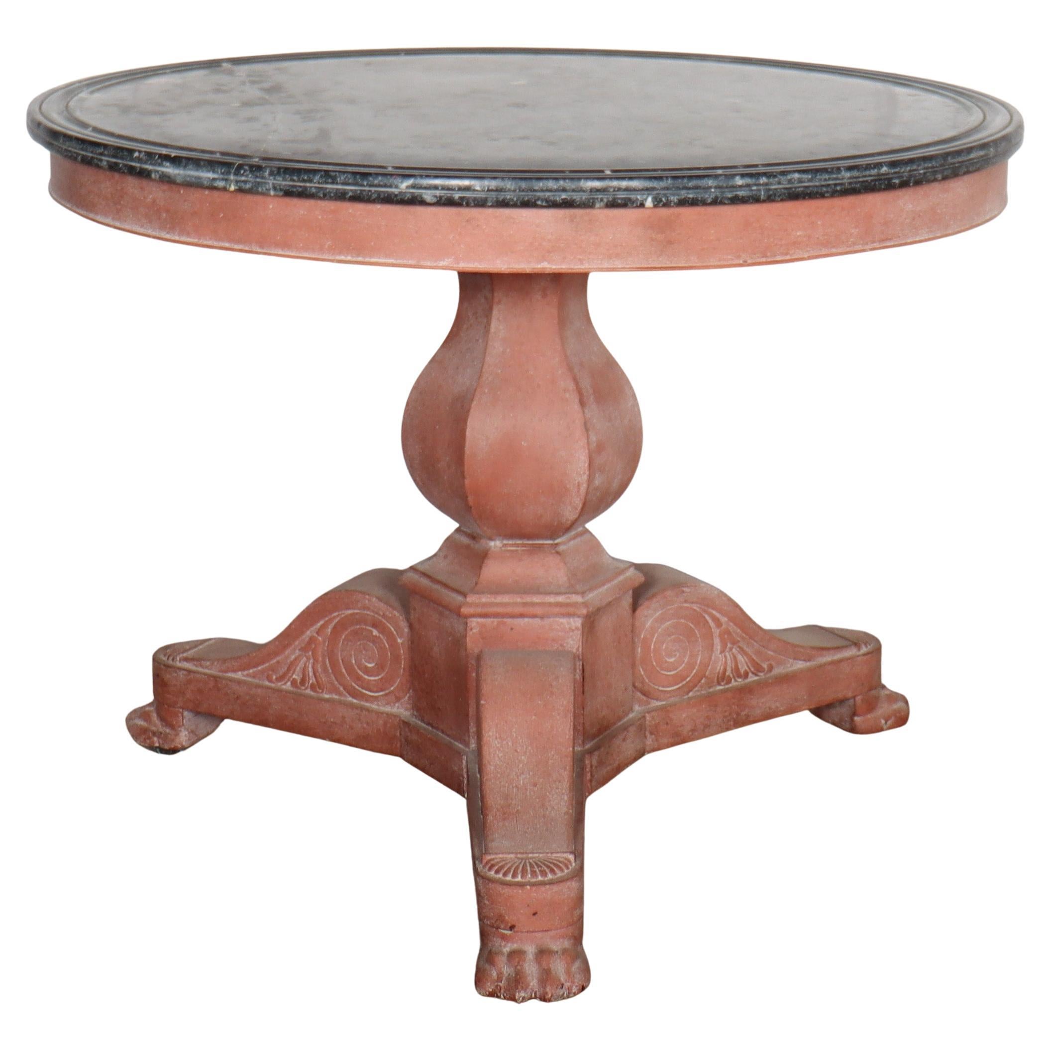 French Marble Topped Gueridon / Center Table