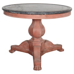 French Marble Topped Gueridon / Center Table