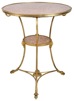 French Marble Topped Gueridon, circa 1890