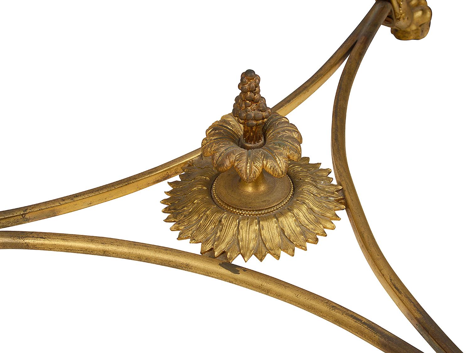 Ormolu French Marble Topped Gueridon, circa 1890