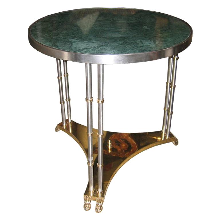 French Marble-Topped Table in the manner of Maison Jansen