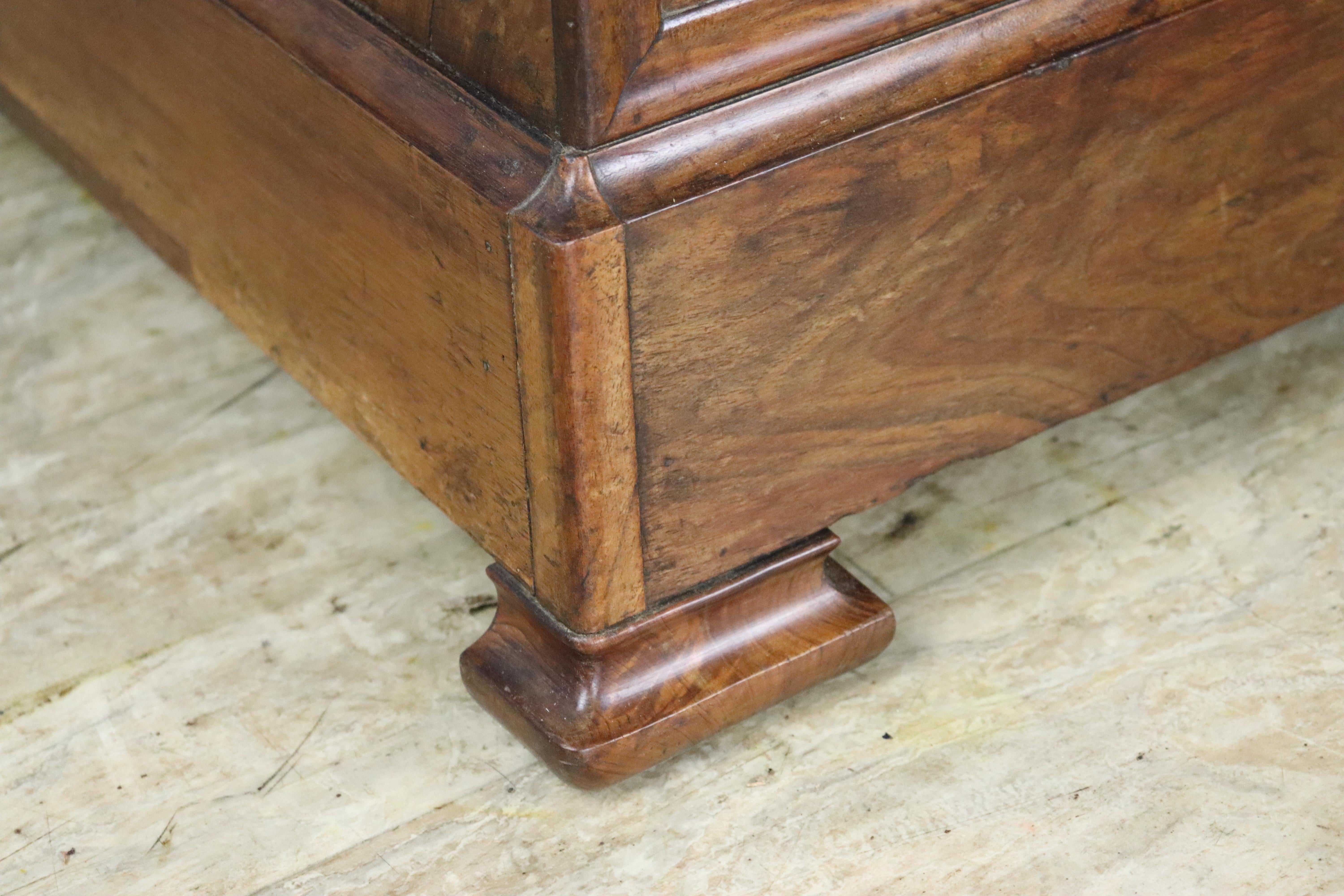French Marble Topped Walnut Commode For Sale 8