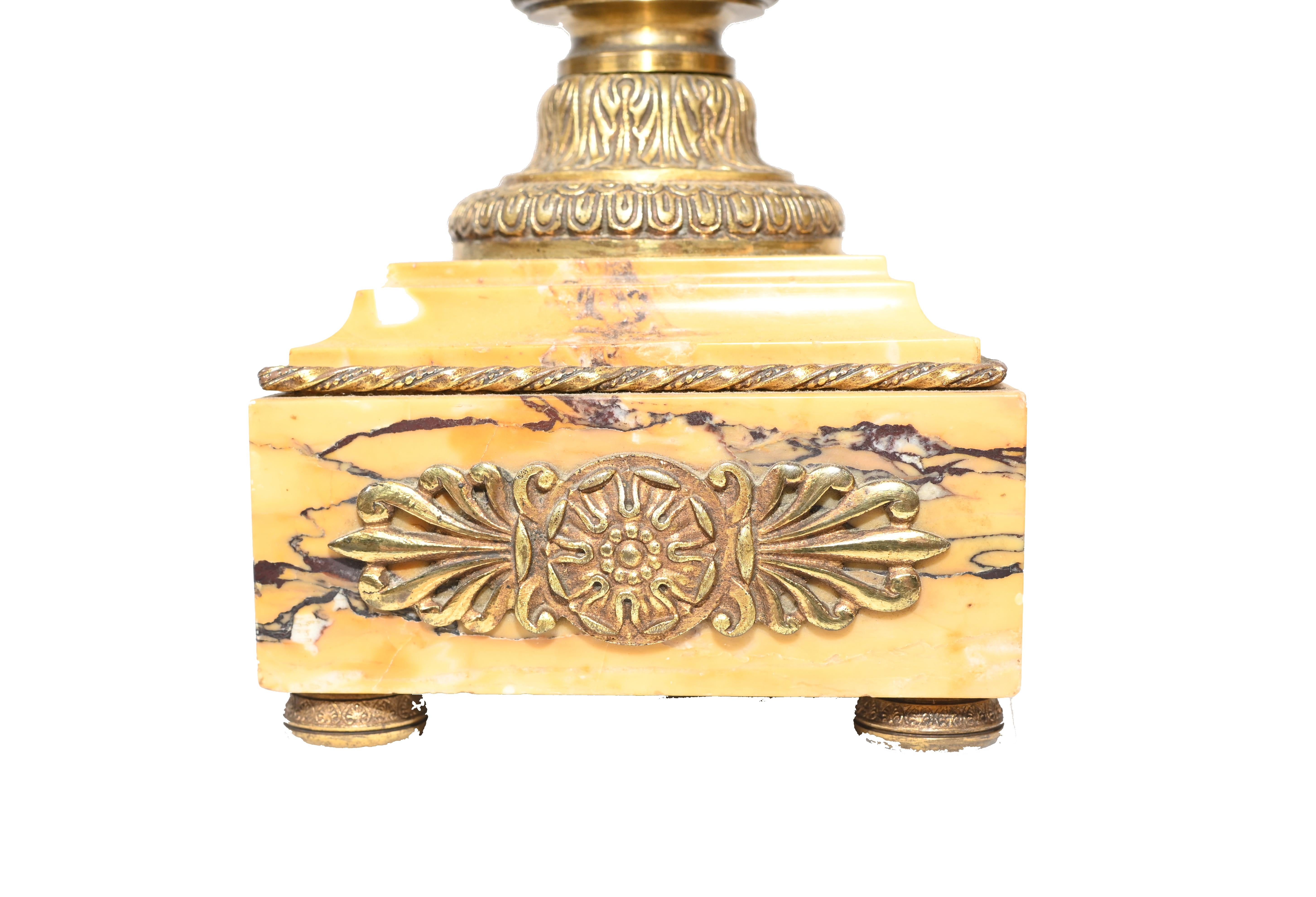 French Marble Urns Amphora Form Empire Cassolette 1880 5