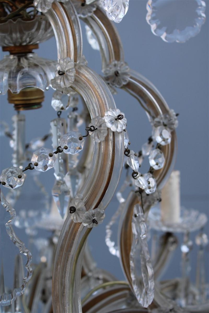 French Maria Theresa Great Chandelier Round Crystal Transparent 6