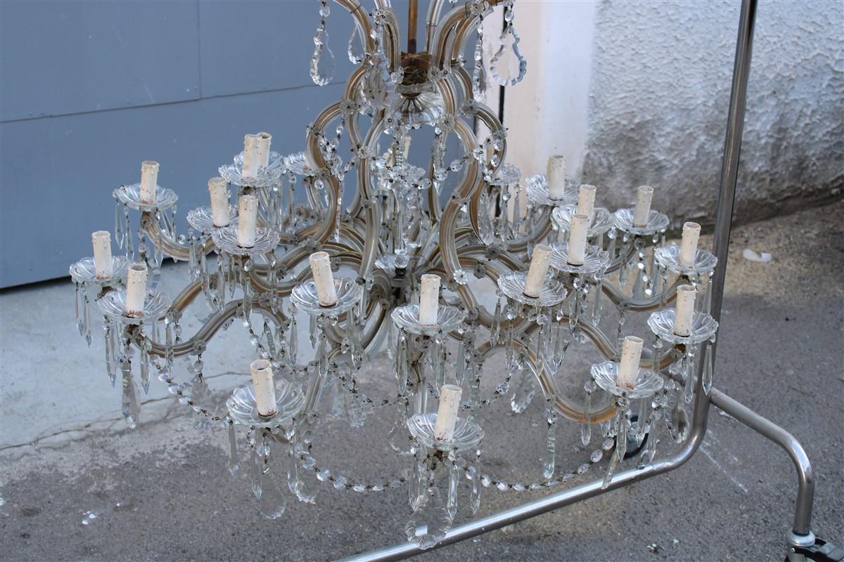 French Maria Theresa Great Chandelier Round Crystal Transparent 9