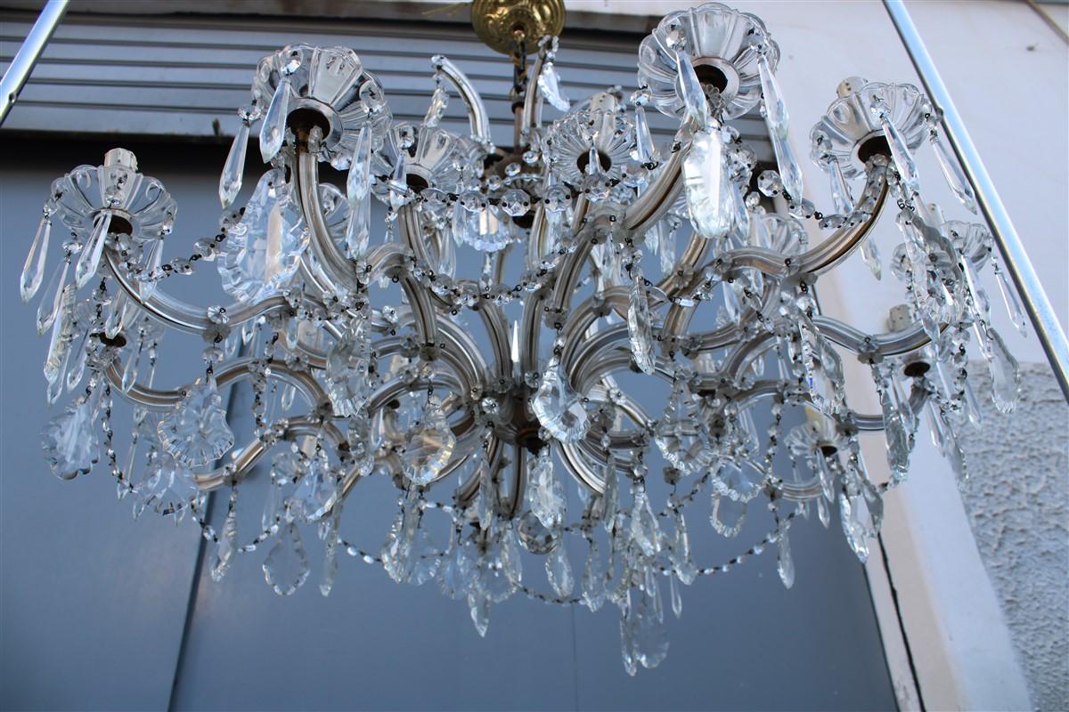 French Maria Theresa Great Chandelier Round Crystal Transparent 10