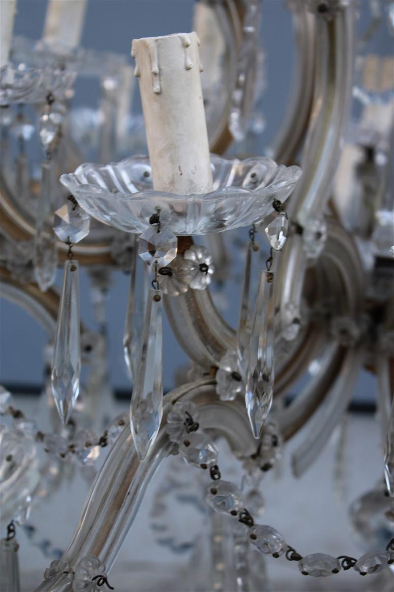 French Maria Theresa Great Chandelier Round Crystal Transparent 4