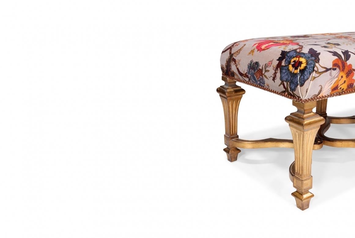 French Marion Louis XIV ottoman Stool, 20th Century For Sale 2