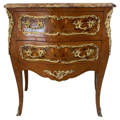 Antique French Marquetry Commode Stamped SORMANI PARIS