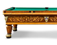 French Marquetry Billiard Table