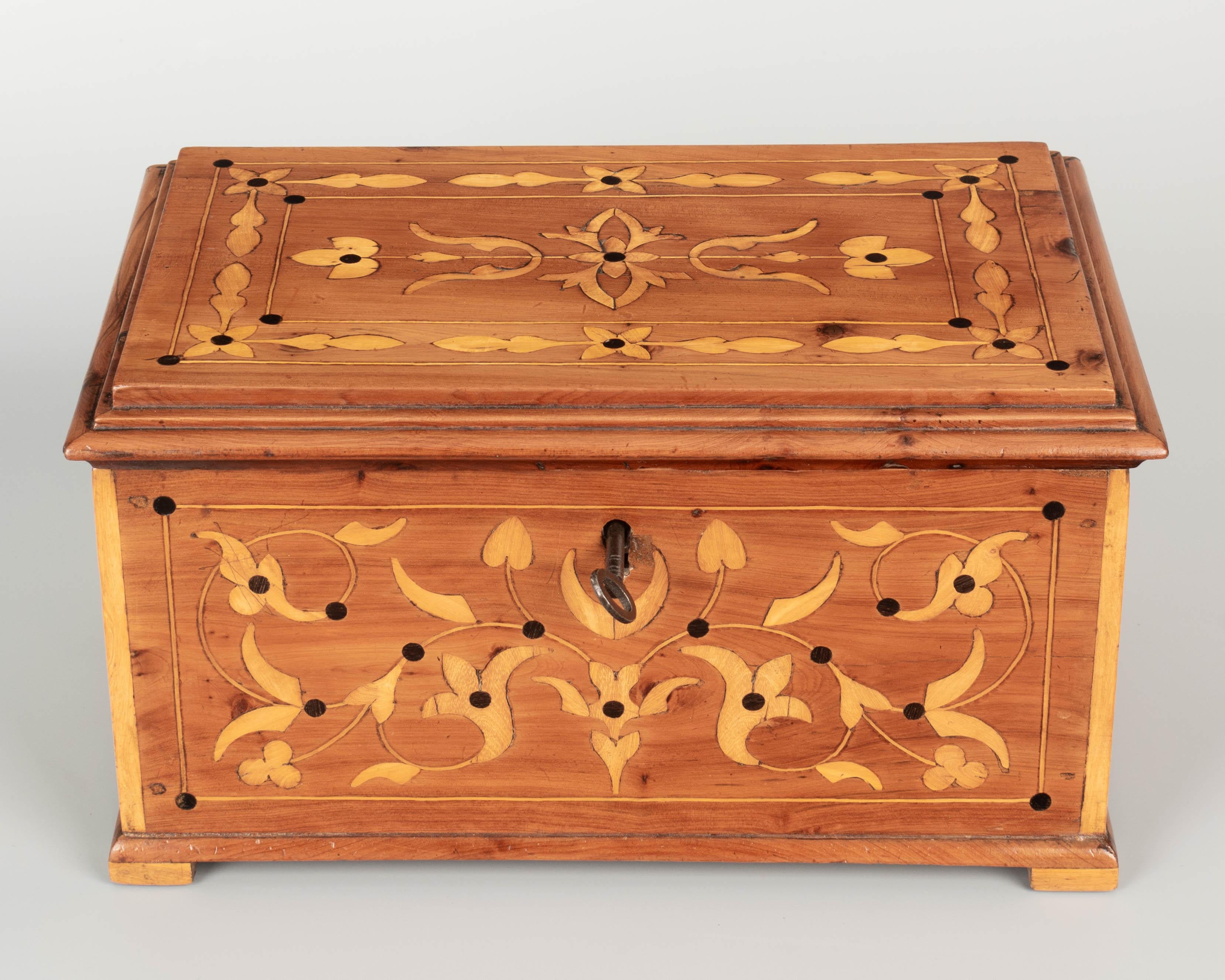 French Marquetry Box For Sale 1