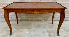 French Marquetry Bronze Ormolu Mounted Center or Coffee Table, 1920s