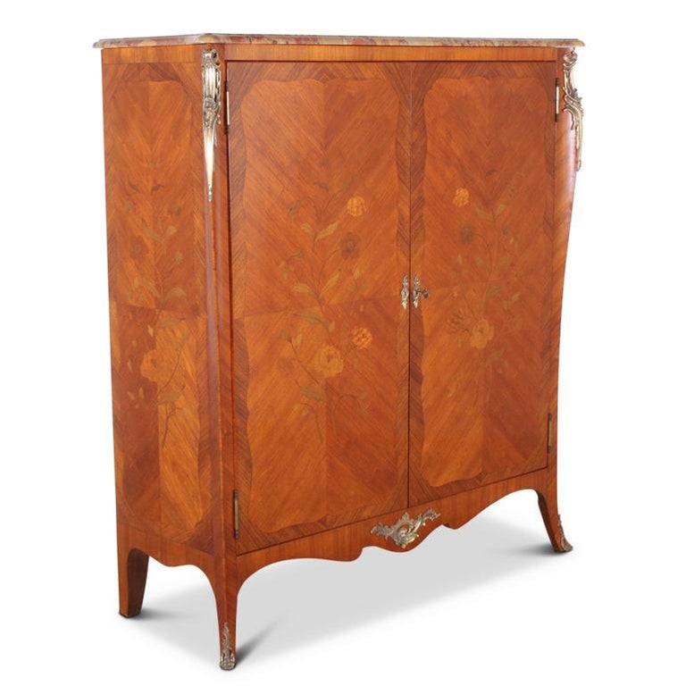 French Marquetry Armoire at 1stDibs
