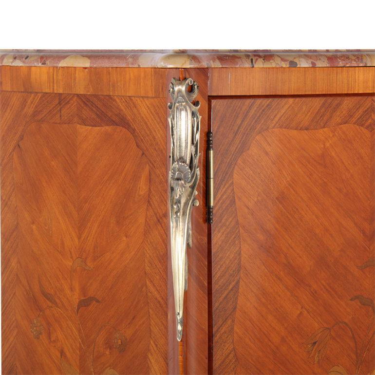 Louis XV French Marquetry Cabinet Armoire