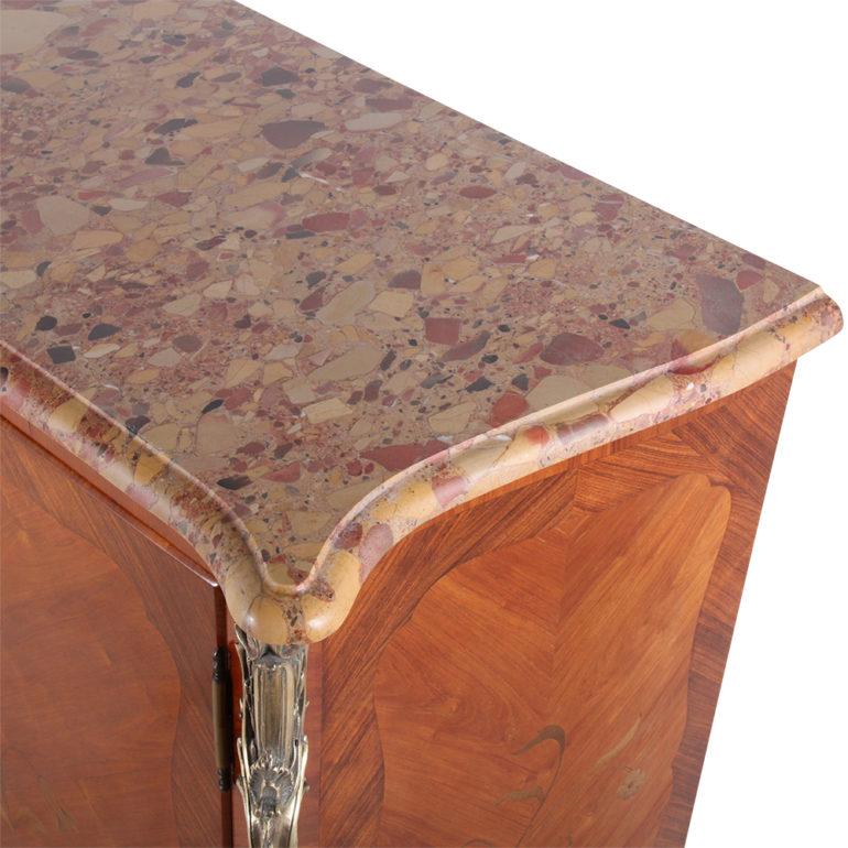 French Marquetry Cabinet Armoire 1
