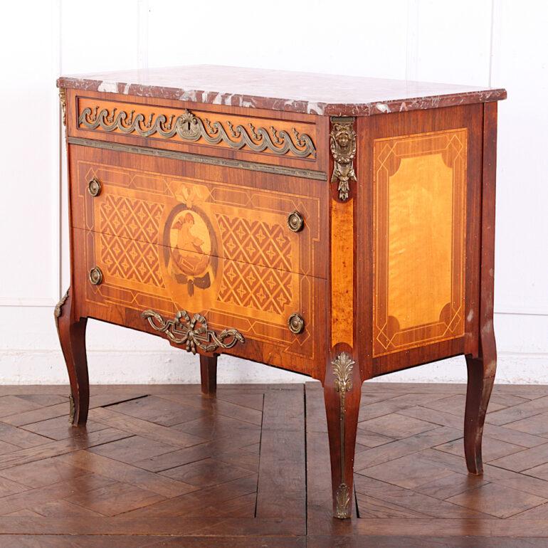 French Marquetry Commode For Sale 2
