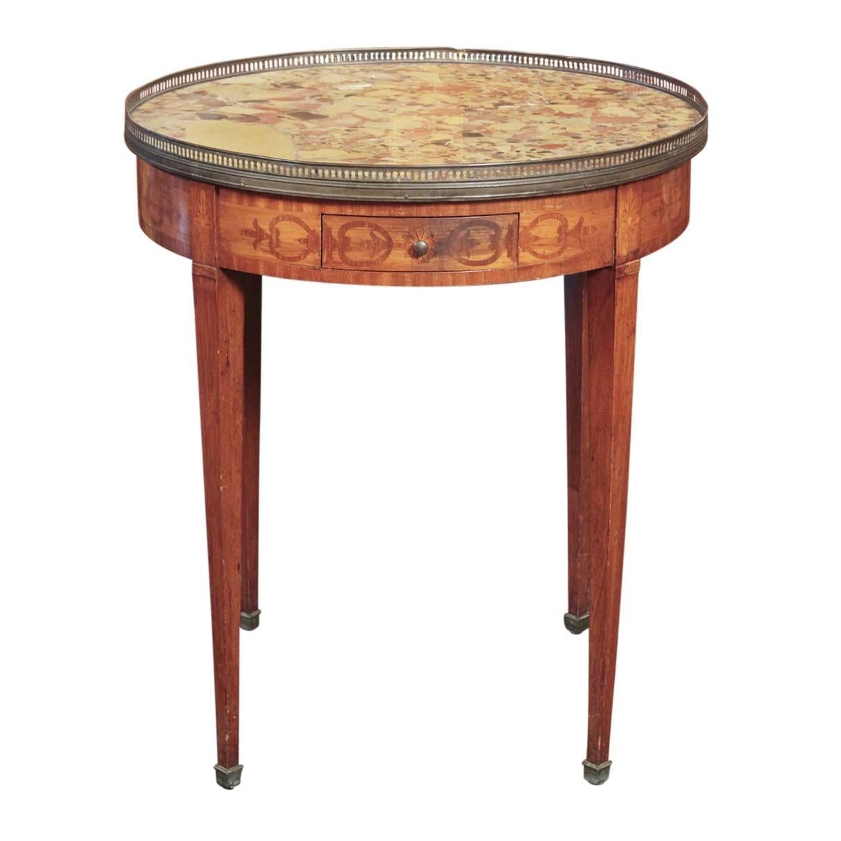 French Marquetry Inlaid Boulliotte Table