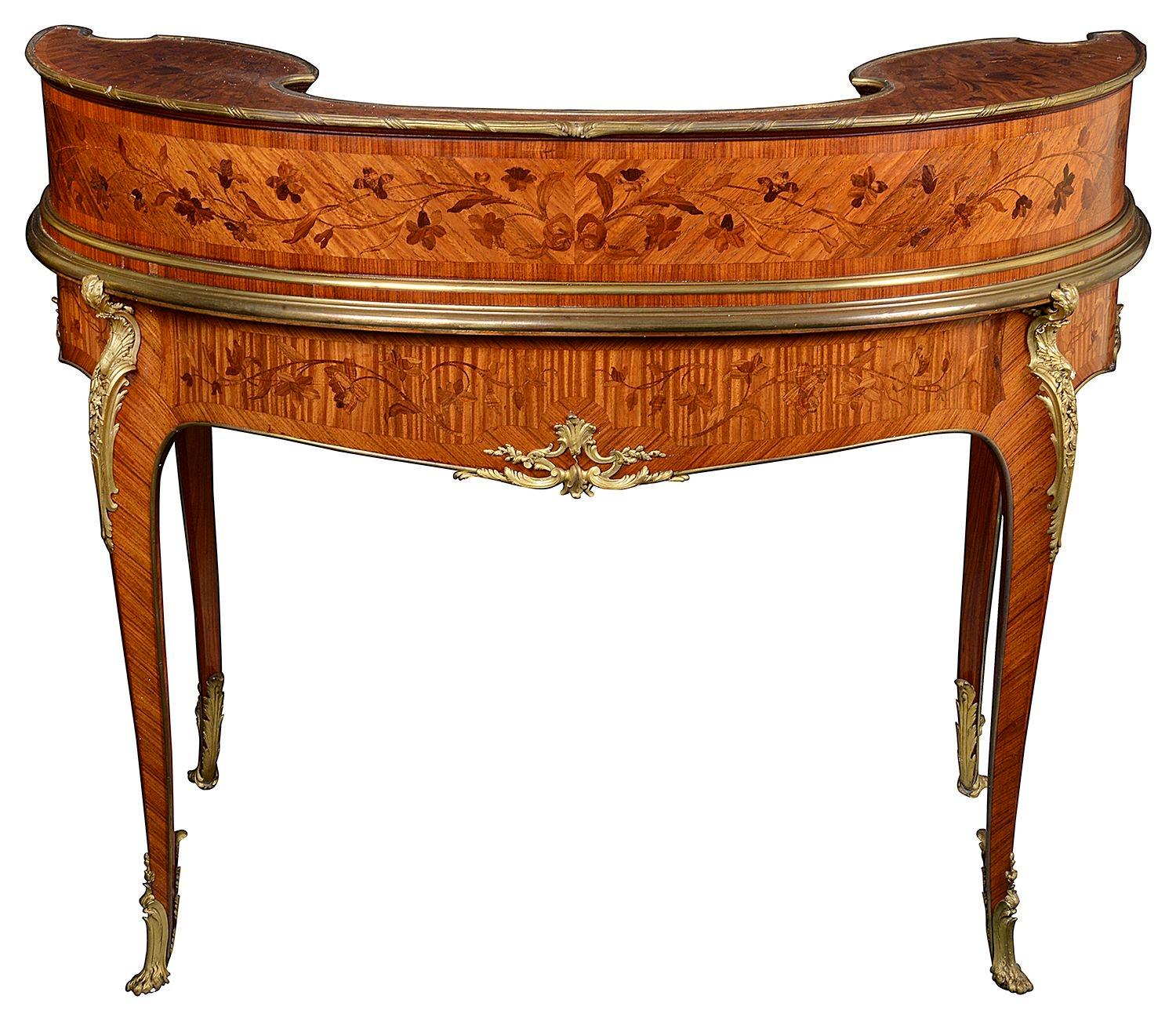 Louis XVI French Marquetry inlaid Lady's desk, 1890. For Sale
