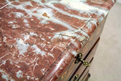 French Marquetry Inlaid Secretaire Chest, circa 1880