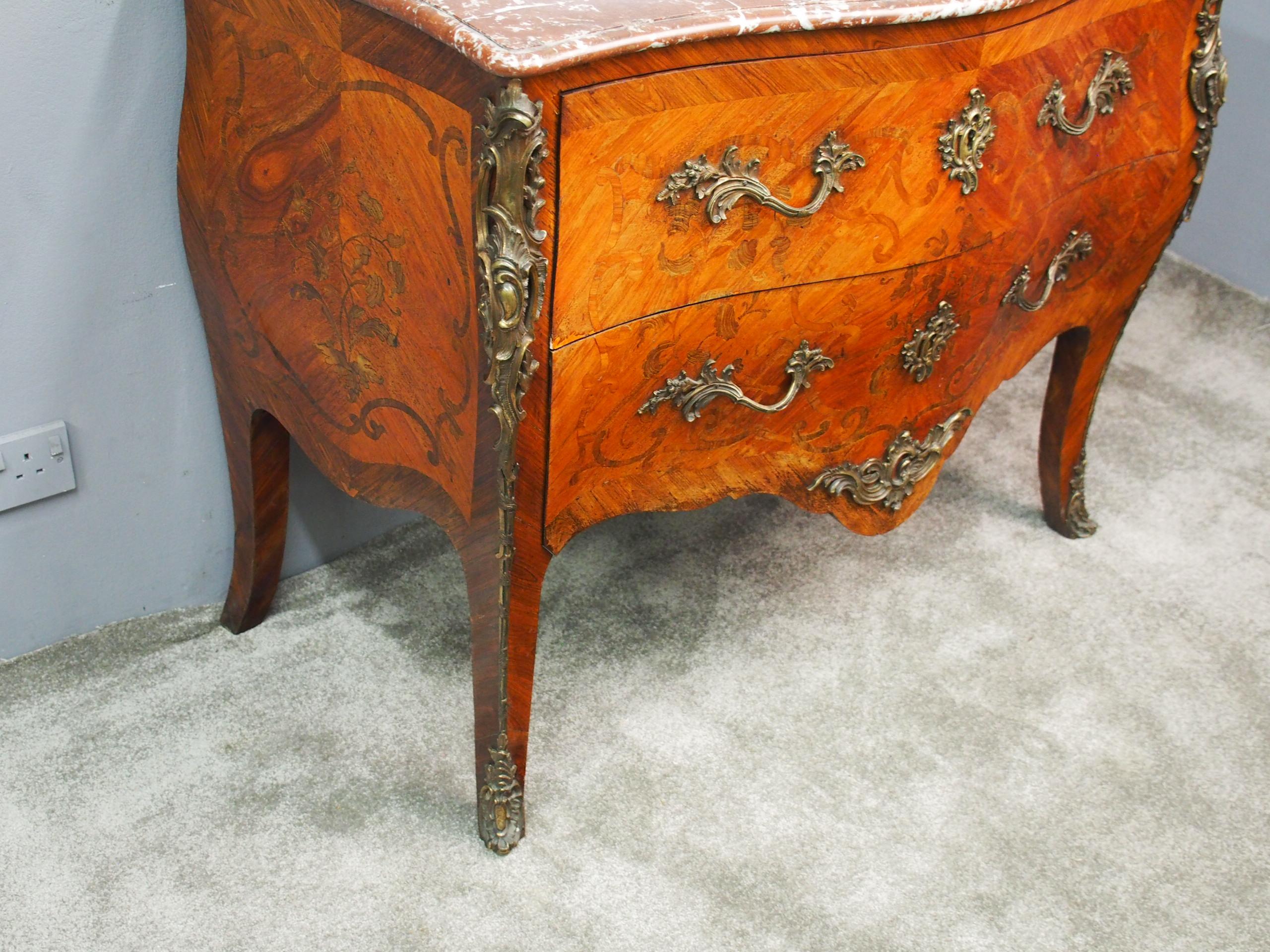French Marquetry Kingwood Commode In Good Condition For Sale In Edinburgh, GB