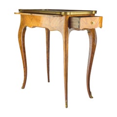 French Marquetry Kingwood Lacquered Rectangular Table