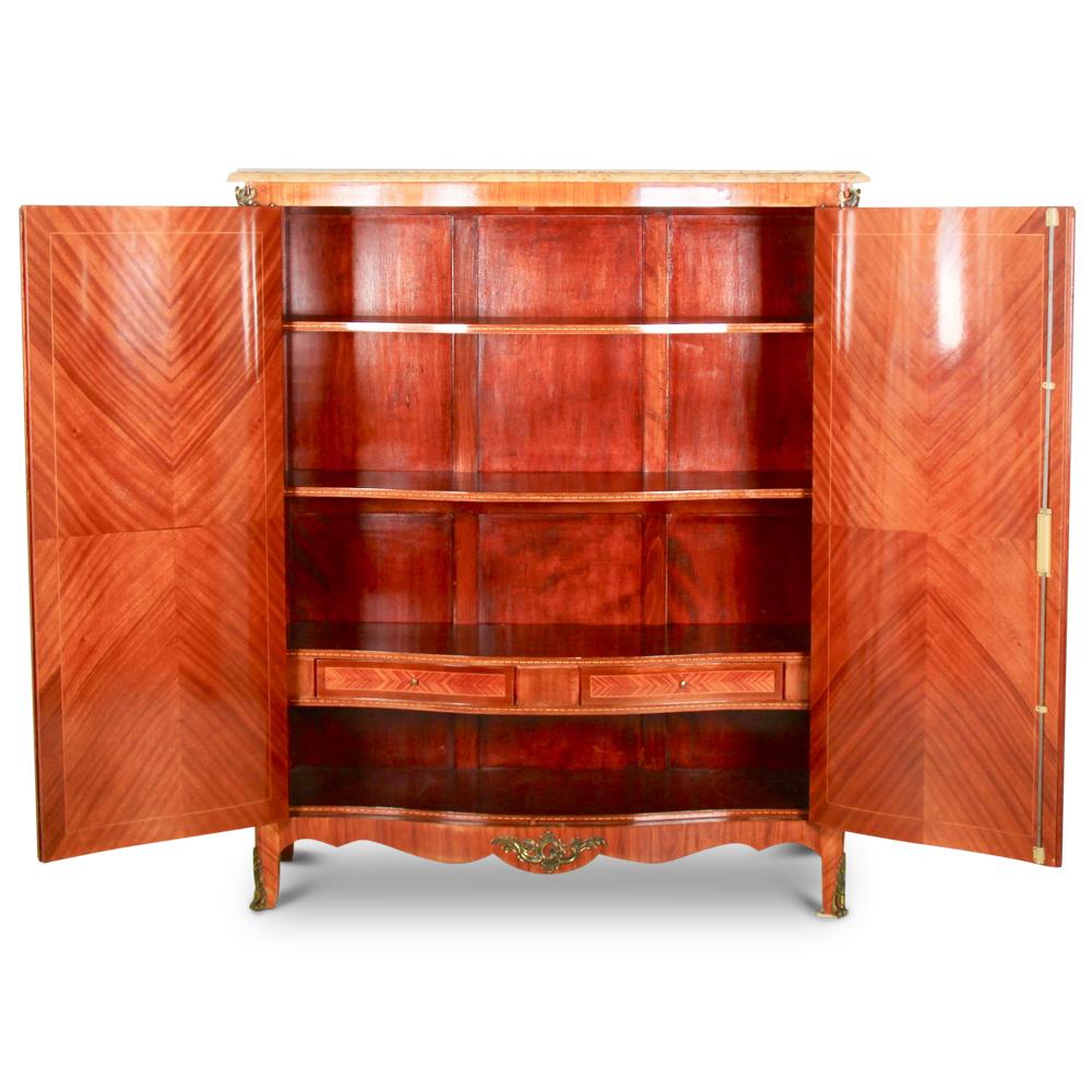 Early 20th Century French Marquetry Louis XV Cabinet