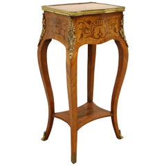 French Marquetry Occasional Table, circa 1880