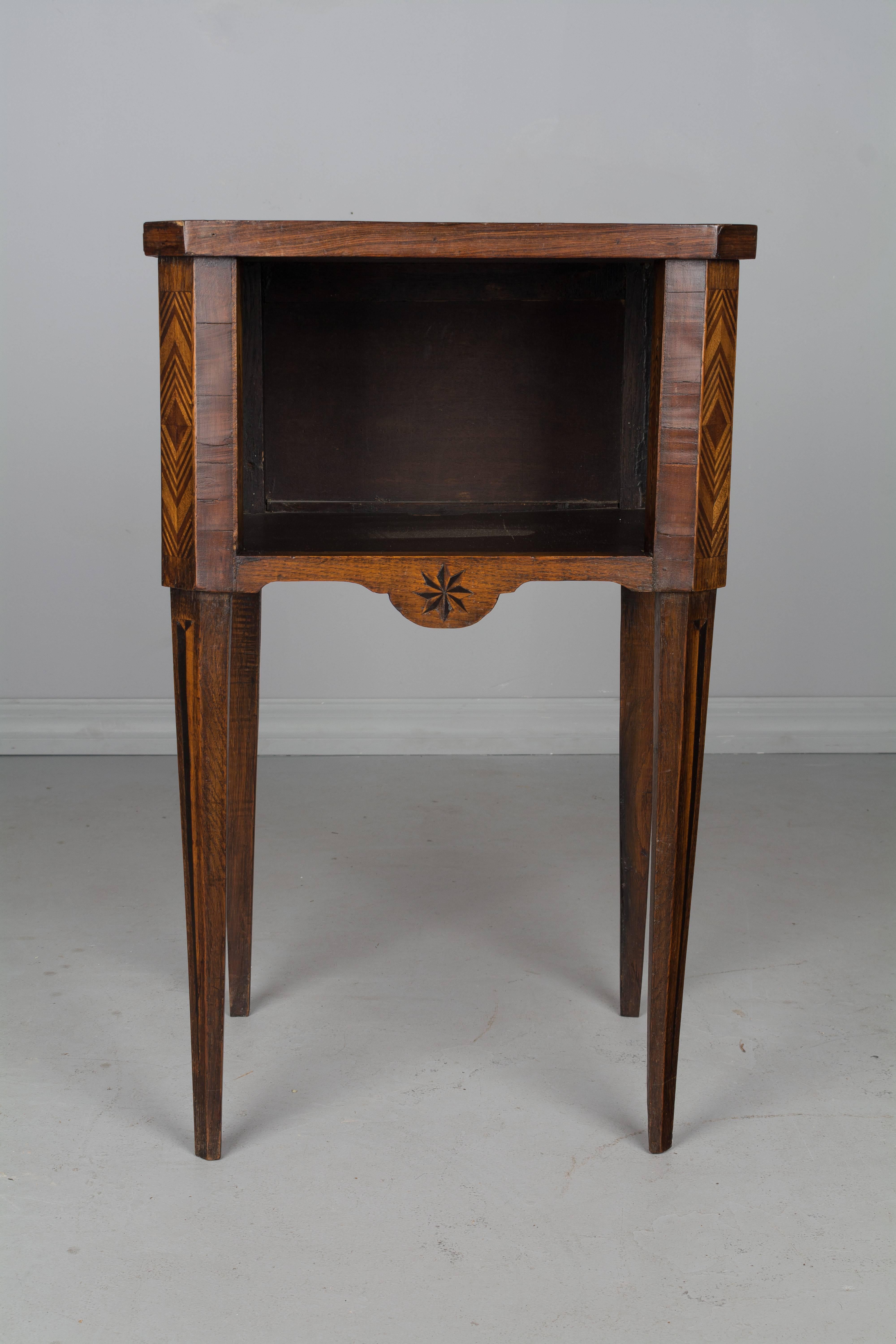 Louis XVI French Marquetry Side Table