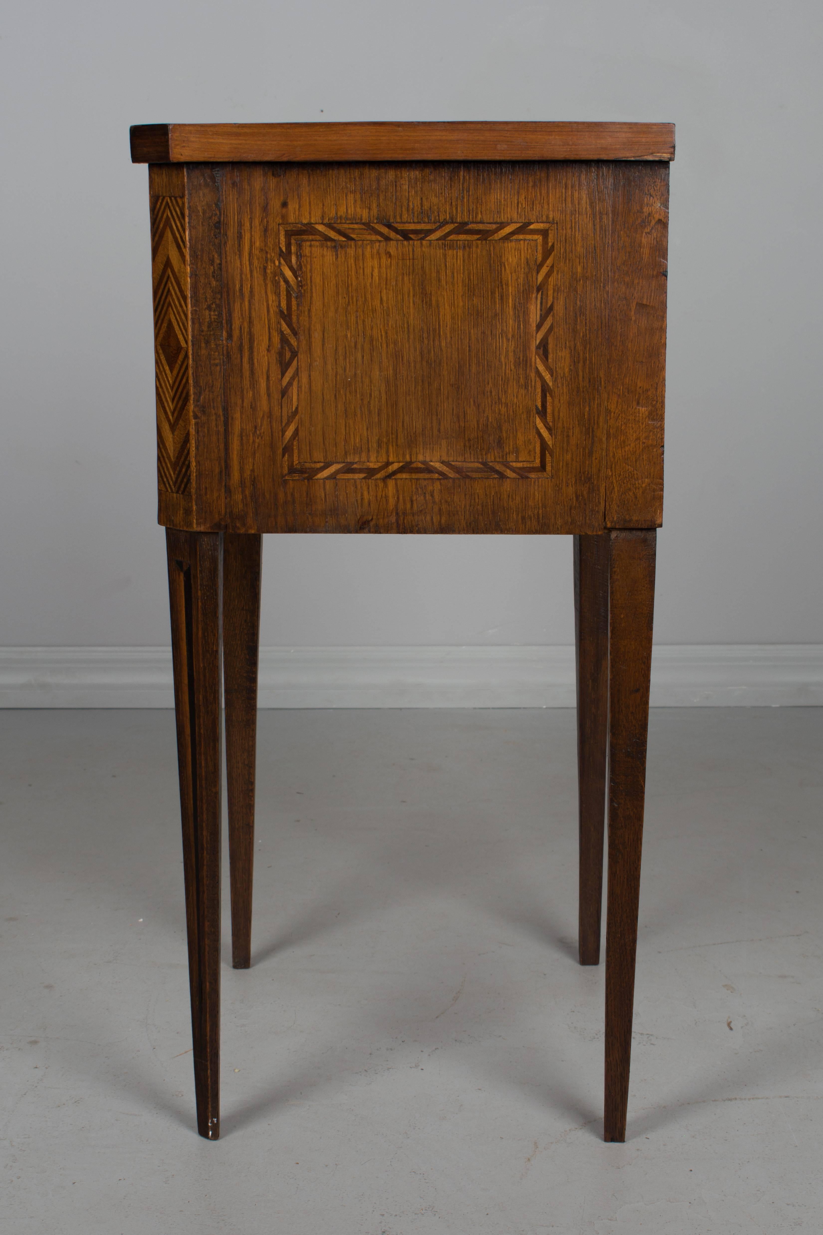 20th Century French Marquetry Side Table