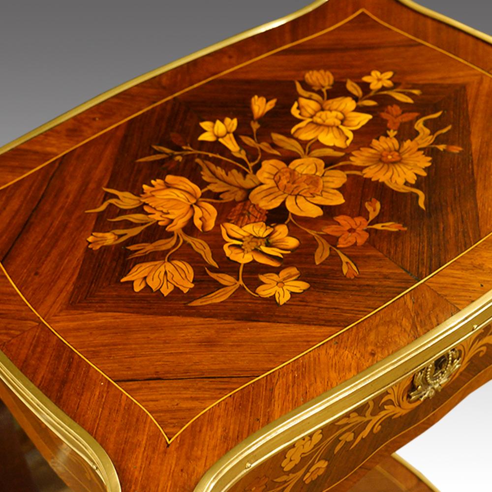 Early 20th Century French Marquetry Side Table