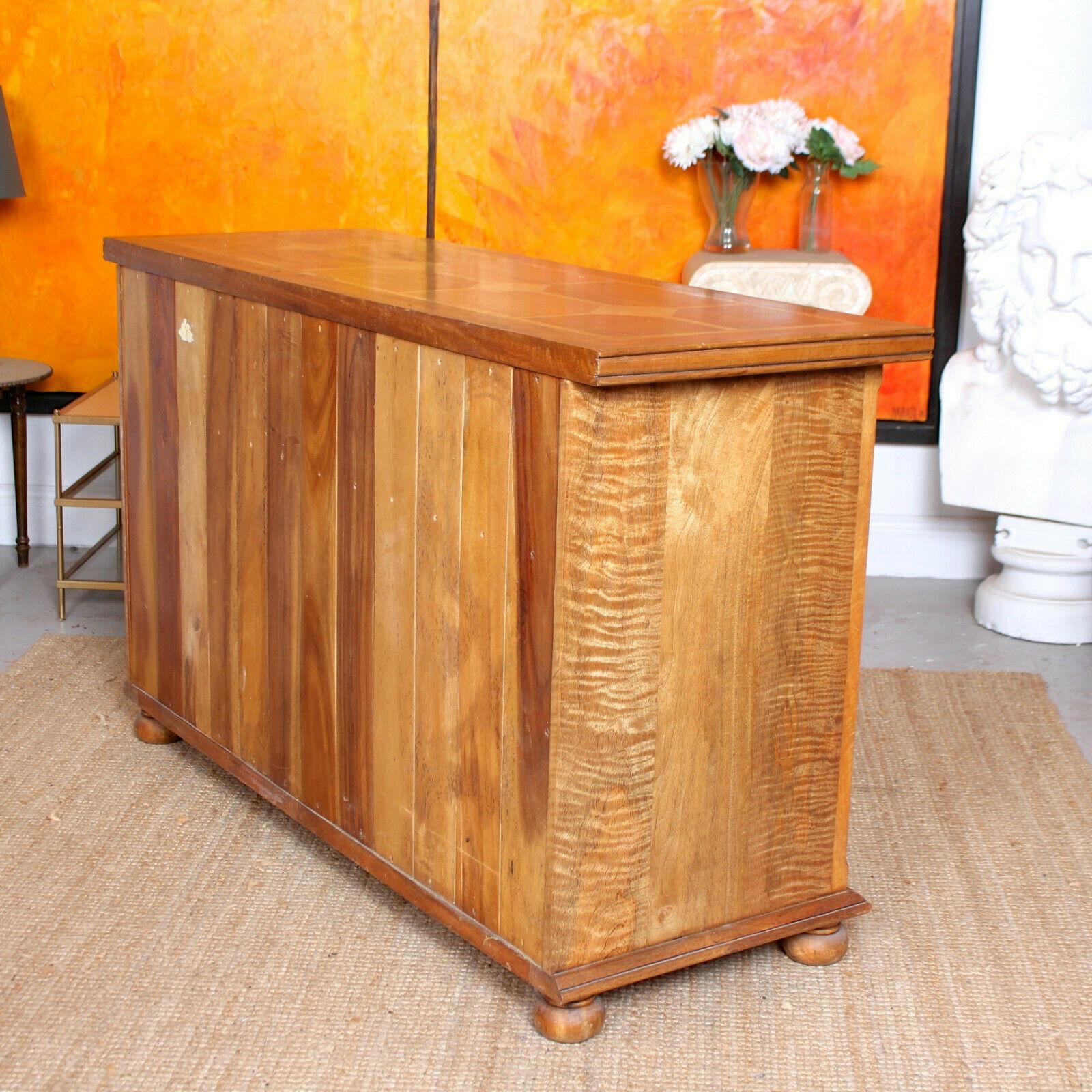 20th Century French Marquetry Sideboard Credenza Cabinet For Sale